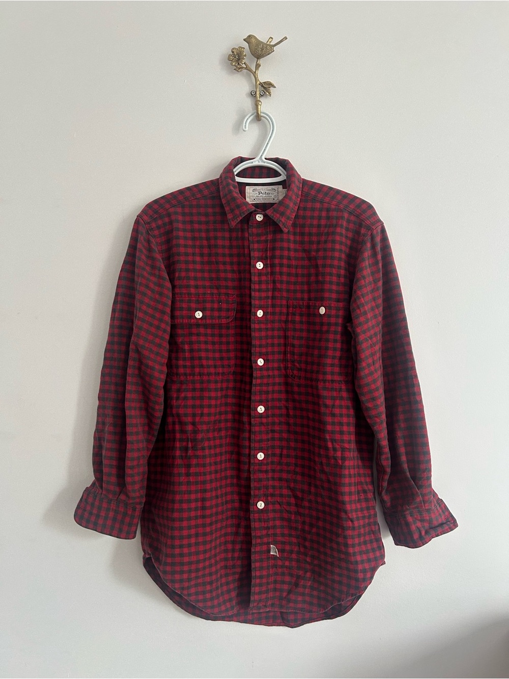 Vintage Polo Ralph Lauren Authentic Dungarees Plaid Shirt Men’s small